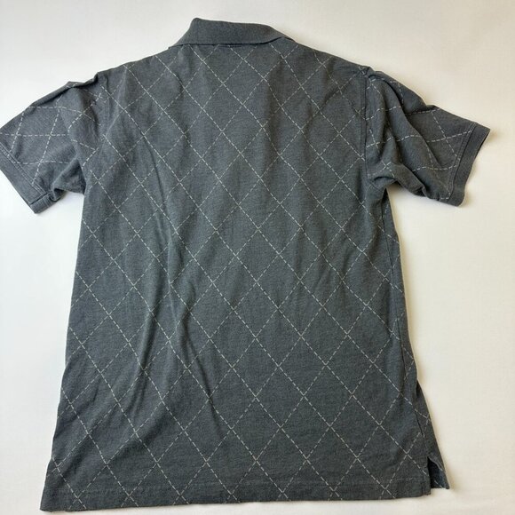 Basic Equipment Polo Shirt Mens Medium Diamond Pattern Short Sleeve Casual Golf - Picture 10 of 10
